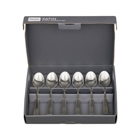 Denby Satin 6 Piece Tea Spoon Set