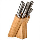 Denby 7 Piece Knife Block Set Bamboo