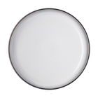 Denby Studio Grey White Medium Coupe Plate