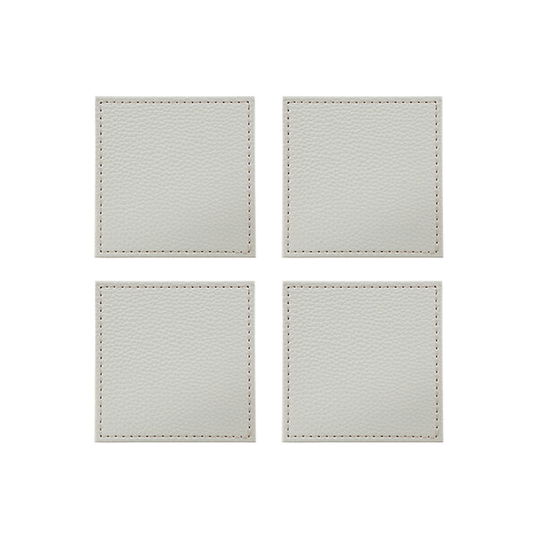 Denby Set Of 4 Natural Faux Leather Coaster