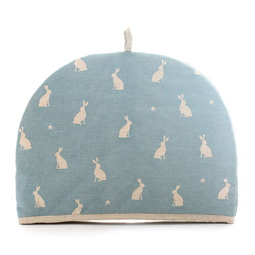 Dexam Vintage Stargazing Hares 6 Cup Tea Cosy Blue