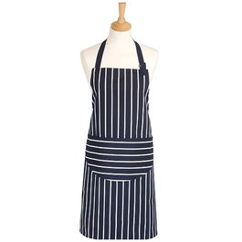 Dexam Rushbrookes Classic Butchers Stripe Adult Apron Navy