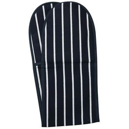 Dexam Rushbrookes Classic Butchers Stripe Double Oven Glove Blue