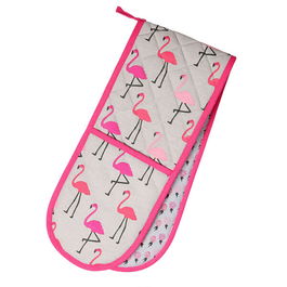 Dexam Flamingo Double Oven Glove Pink