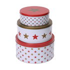 Dexam Star Set of 3 Round Cake Tins