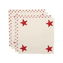 Dexam Star Set of 4 Napkins Natural