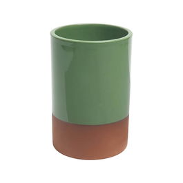 Dexam Sintra Glazed Terracotta Wine Cooler Green