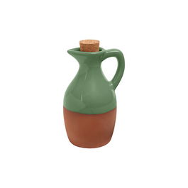 Dexam Sintra Glazed Terracotta Oil Drizzler Green
