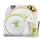 The Mandalorian Child 3 Piece Tableware Set