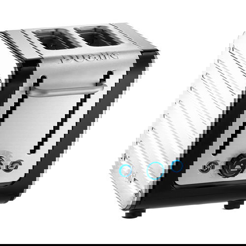 Dualit Architect 2 Slot Black Body With White Panel Toaster