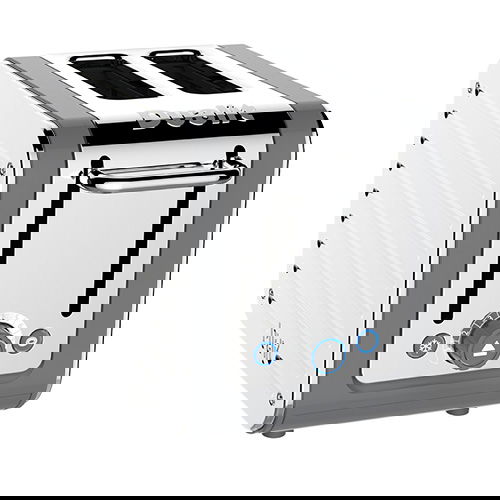 Dualit Architect 2 Slot Grey Body With Stainless Steel Panel Toaster