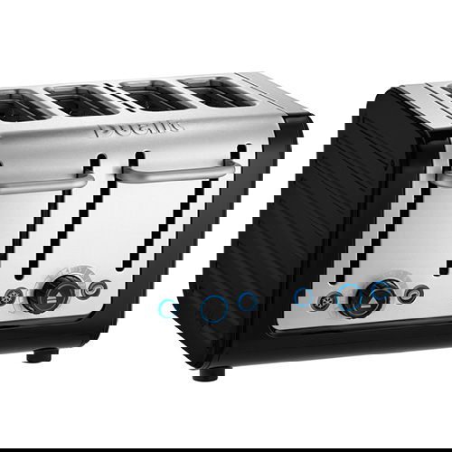 Dualit Architect 4 Slot Black Body With Gloss Black Panel Toaster
