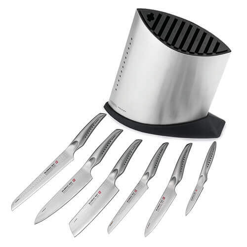 Global Sai 7 Piece Knife Block Set