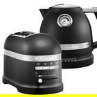 KitchenAid Artisan Cast Iron Black 2 Slot Toaster and Kettle Set