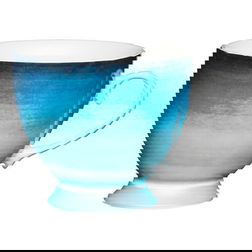 KitchenCraft China 400ml Footed Mug, Ombre Stripe