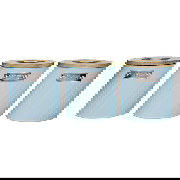 KitchenCraft Tea Coffee Sugar Set Light Blue