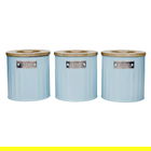 KitchenCraft Tea Coffee Sugar Set Light Blue