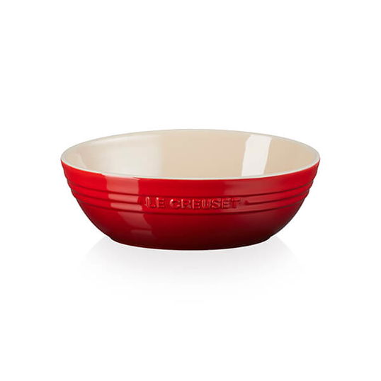 Le Creuset Cerise Stoneware 29cm Oval Serving Bowl