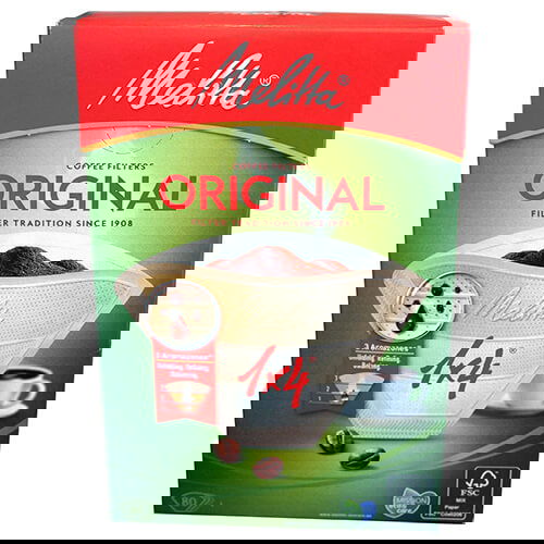 Melitta Original Coffee Filters 1x4 Pack Of 80