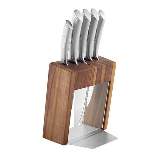 Scanpan Classic Steel 6 Piece Knife Block Set