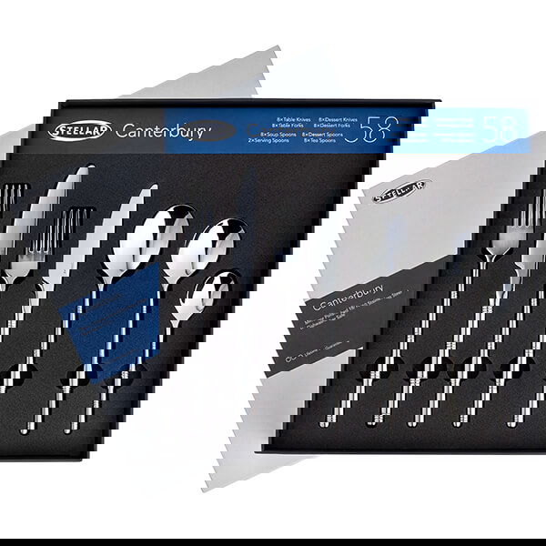 Stellar Canterbury Polished 58 Piece Cutlery Gift Box Set