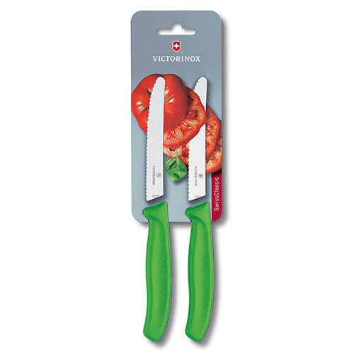 Victorinox Swiss Classic Green Tomato / Utility Knife Twin Pack