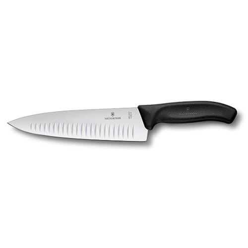 Victorinox Swiss Classic Black 20cm Fluted Carving Knife