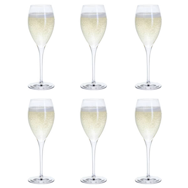 Dartington Six Prosecco Glasses