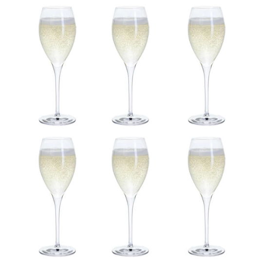 Dartington Six Prosecco Glasses