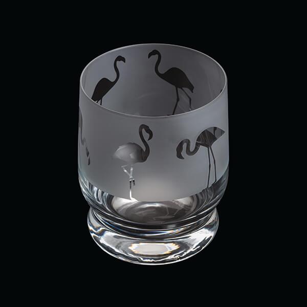 Dartington Aspect Tumbler Flamingo