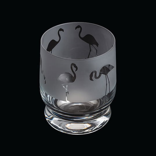 Dartington Aspect Tumbler Flamingo