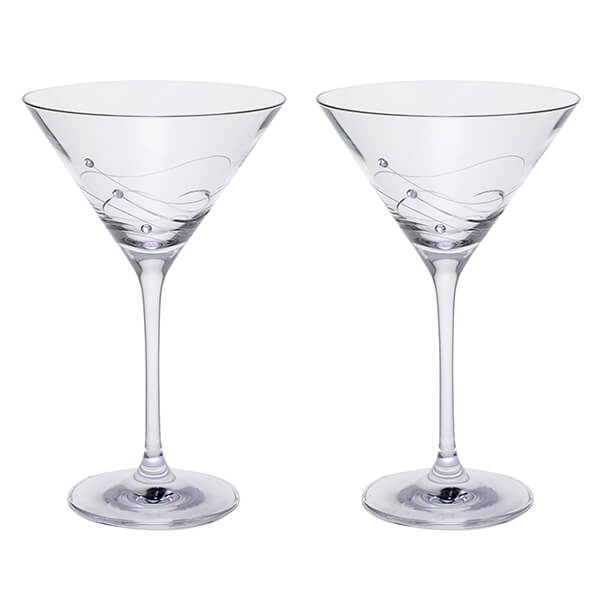 Dartington Glitz Set Of 2 Martini Glasses