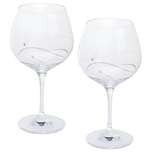 Dartington Glitz Swarovski Elements Set Of 2 Gin and Tonic Glasses