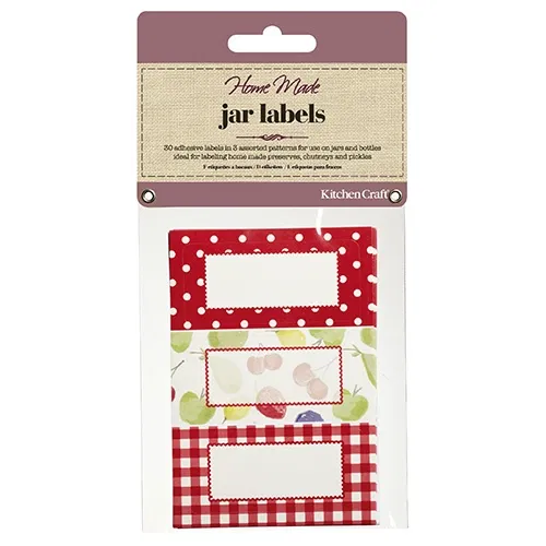 Home Made Pack of Thirty Self-Adhesive Jam Jar Labels - Orchard