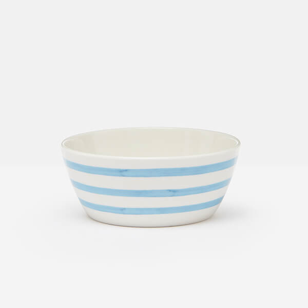 Joules Hand Painted Blue Stripe Cereal Bowl