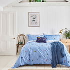 Joules Pollinators Duvet Cover Set Double Haze Blue