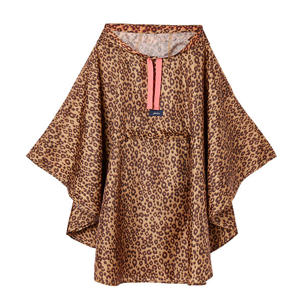Joules Leopard Tan Milport Poncho