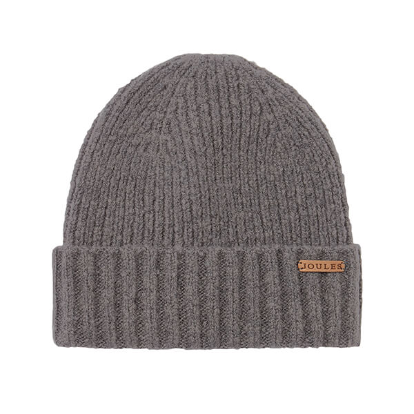 Joules Grey Marl Bamburgh Knitted Hat