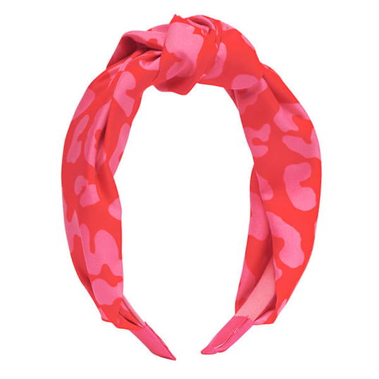 Joules Red Bee Leopard Lovett Printed Headband