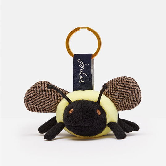 Joules Black Bumble Bee Keyring