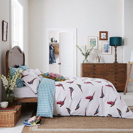 Joules Patterdale Pheasants Duvet Cover Set Double Multi Coloured