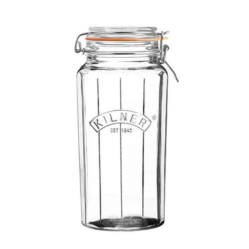 Kilner Facetted Clip Top Jar 1.8 Litre