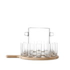 LSA Paddle Vodka Serving Set & Oak Paddle Clear