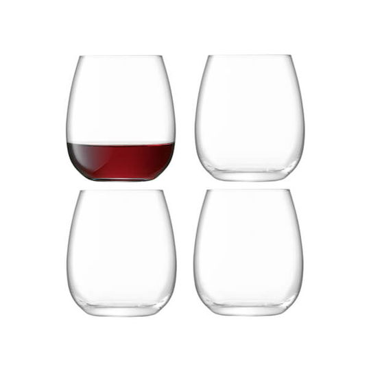 LSA Borough Stemless Glass 455ml Set Of 4
