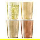 LSA Gems Tumbler 560ml Assorted Amber Set Of 4