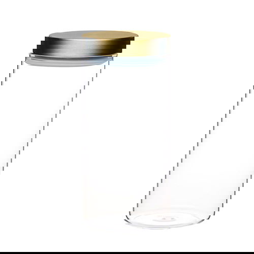 Master Class Large Glass Canister with Burnished Brass Lid