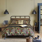 Morris & Co Seaweed Double Duvet Cover Black