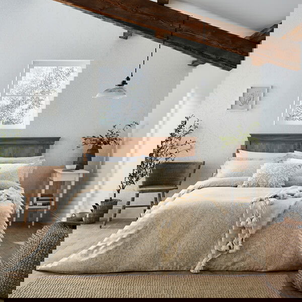 Morris & Co Pure Acorn Jacquard Duvet Cover Double Linen
