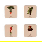 RHS Benary Vegetables Set of 4 Coasters