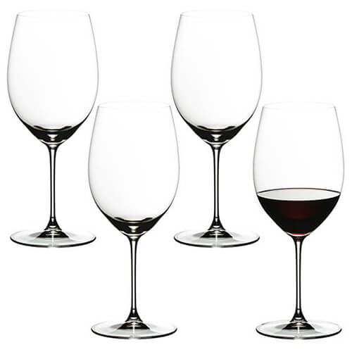 Riedel Veritas Cabernet / Merlot Wine Glass Set Of 4